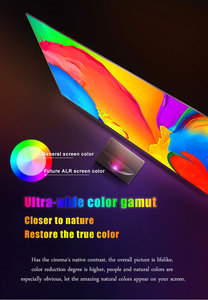 T Prism PET Crystal UST ALR Pantalla de proyector de marco fijo Pantalla de proyección de pared de 120 pulgadas para proyector de tiro ultracorto - Product Image 6