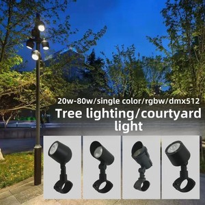 モダンシンプルRGBWアルミ投影ランプIP66定格フープツリーランプ<span class=keywords><strong>LED</strong></span>光源付きガーデン照明用