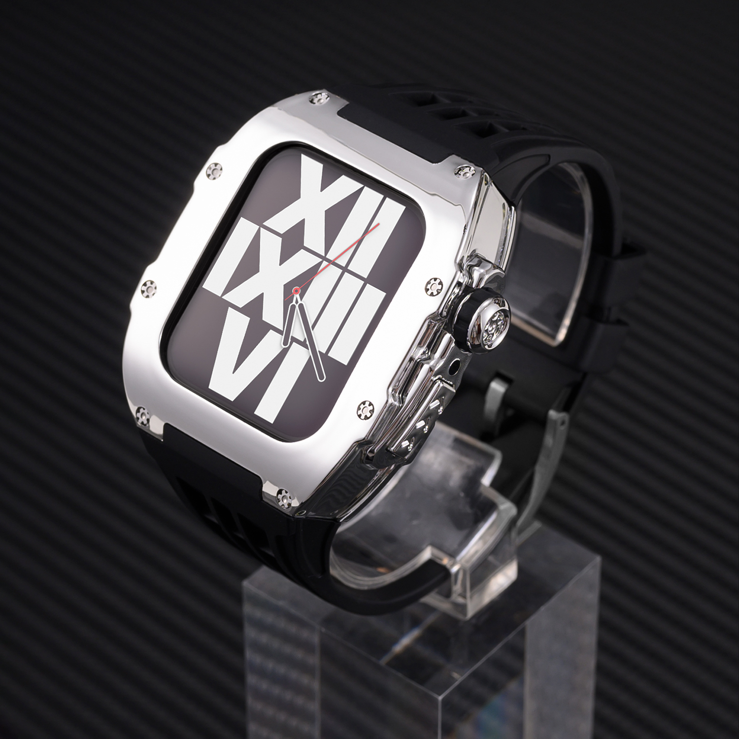 silver black-PIN Buckle