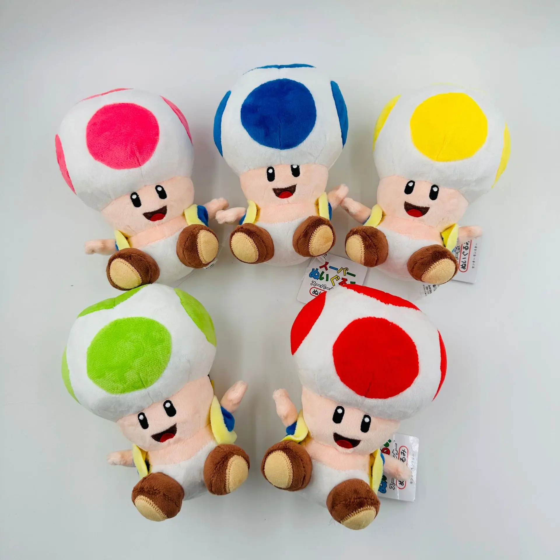 Mario Phim Hoạt Hình 17Cm Nấm Dễ Thương Trò Chơi Cổ Điển Màu Đỏ Màu Xanh Vàng Toad Sang Trọng Nhồi Bông Búp Bê Đồ Chơi Sang Trọng Cho Trẻ Em Quà Tặng