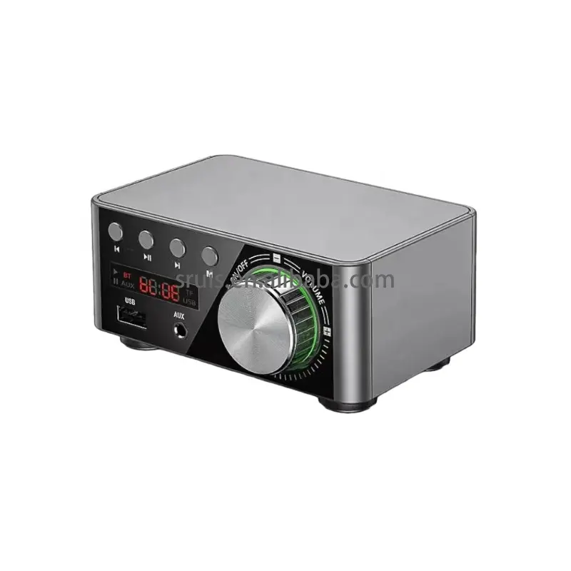 HIFI BT 5.0 dijital elektrikli ses yükseltici kurulu 50WX2 Stereo AMP ampliampliev sineması USB TF kart çalar