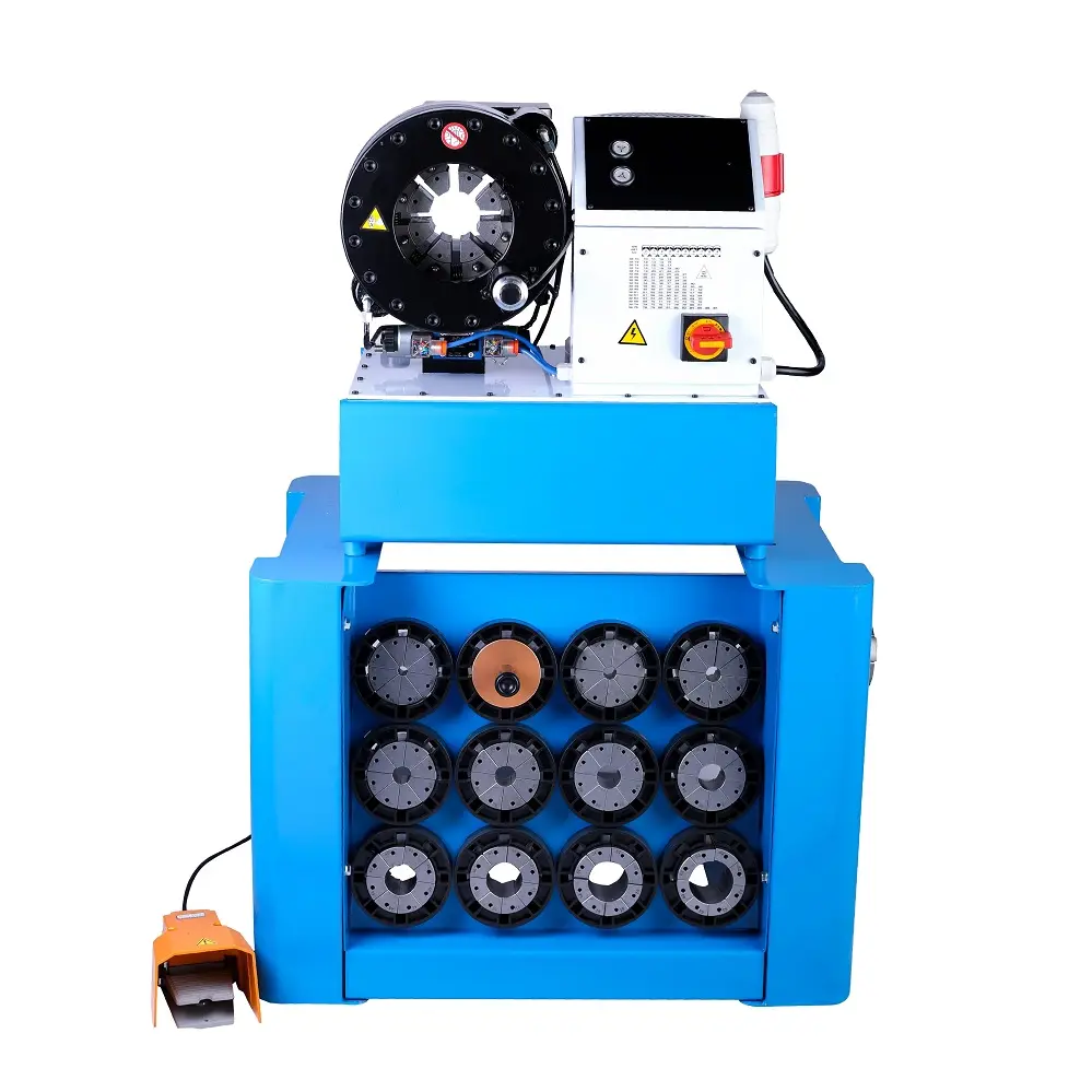 Máquina de engaste de alta qualidade, mangueira hidráulica de máquina de crimpagem de qst p32 dc24v com moldes