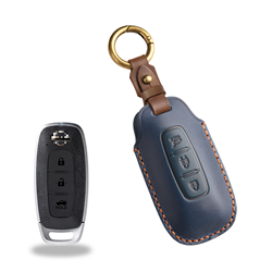 3-key blue trunk lock
