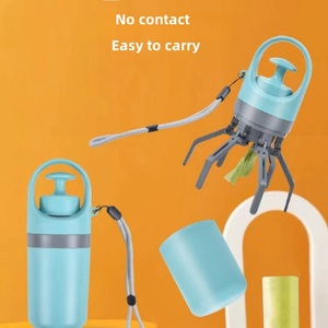 Easy <strong>Grass</strong> <strong>and</strong> Gravel Pick up with Bag 28&quot; Pooper Scooper Swivel Bin <strong>and</strong> Rake <strong>Dog</strong> Poop Scooper Pet Poop Picker - Product Image 4