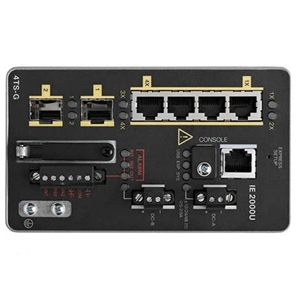 IE-2000-4TS-G-B โรงงานใหม่ IE2000 ซีรี่ส์ 4 พอร์ตอีเธอร์เน็ตที่รวดเร็วชั้น 2 สวิตช์อีเธอร์เน็ต SFP