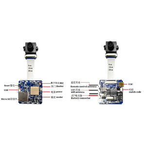 กล้องขนาดเล็ก4K 60FPS Wi-Fi P2P ขนาดเล็กระบบ14MP ตรวจจับการเคลื่อนไหวแบบดิจิตอลซูมแบบรูเข็มโมดูลเลนส์กล้อง X9ขนาดเล็กแบบ DIY - Product Image 4