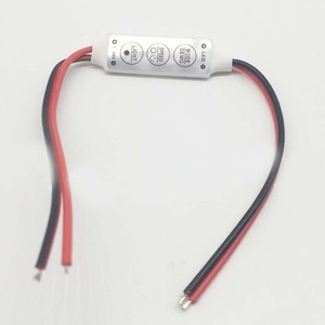 12V-24V мини 3 клавиши одноцветный светодиодный контроллер яркости Диммер для светодиодной 3528 5050 полосы света M1126 - Product Image 1