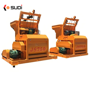 เครื่องผสมคอนกรีต JS500เพลาคู่แนวนอน JS500/JS750/JS100 30Kw การทำงานที่เชื่อถือได้สำหรับการก่อสร้าง