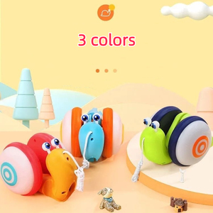Jinming חם מכירת חלזון חמוד למשוך חילזון ילדים קריקטורה מוזיקלית חיה לגרור חבל למשוך צעצועים