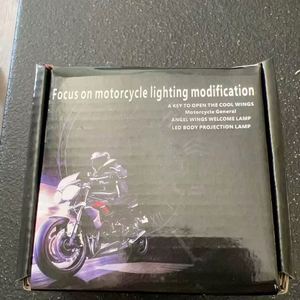 LED melek kanat karşılama ışık modifiye şasi ışık projeksiyon motosikletler için kolay kurulum aydınlatma sistemi - Product Image 4