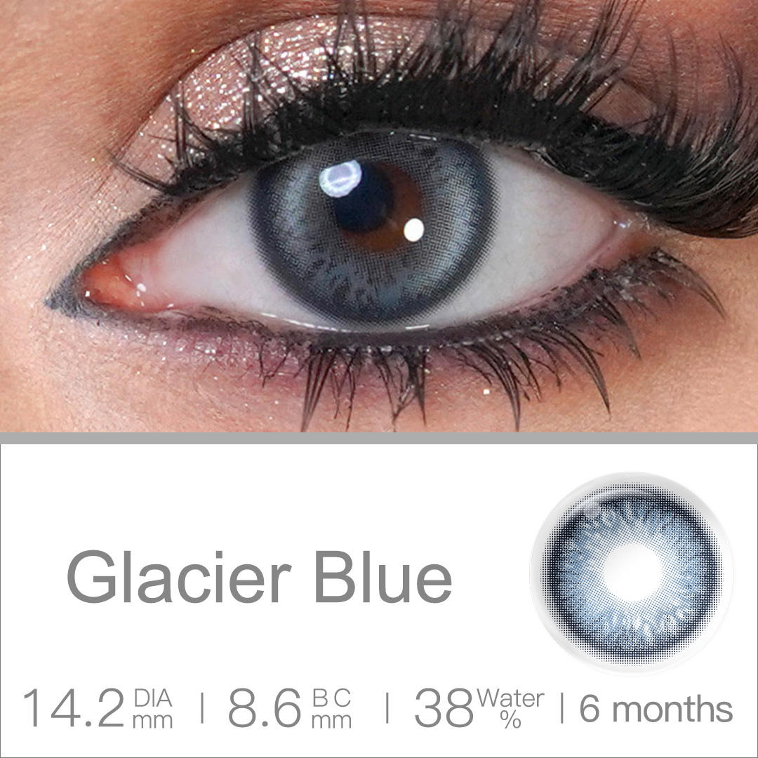 สีน้ำเงินธารน้ำแข็ง