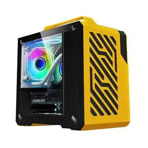 Chasis de ordenador de escritorio portátil OEM DIY, torre central de aluminio de mano para juegos de PC, ITX Micro-ATX, Mini CPU para juegos, caja de gabinete - Product Image 6