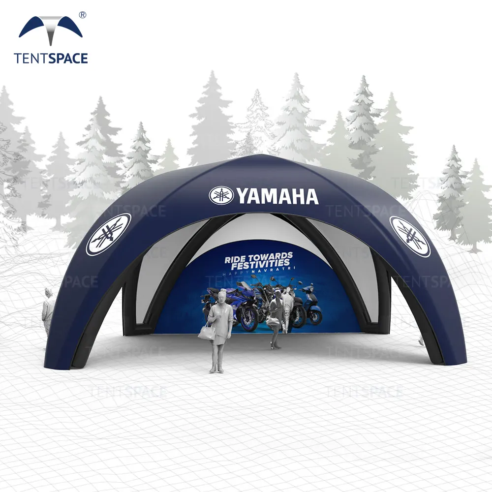 Tenda gonfiabile personalizzata di grande lusso ad alte prestazioni con baldacchino a cupola pop-up con logo per auto di lusso all'aperto promozionale