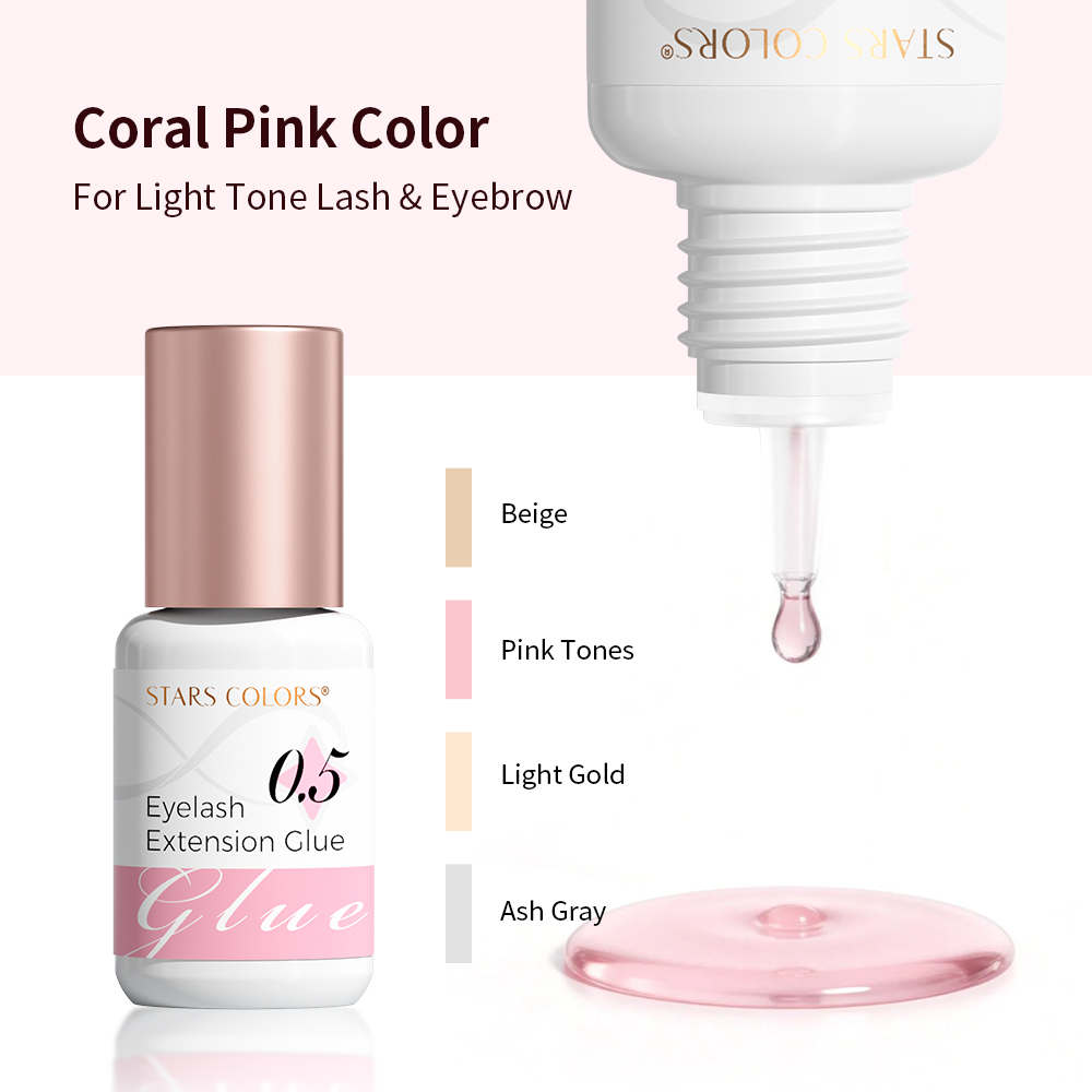 Coral color Lash Glue-5ml