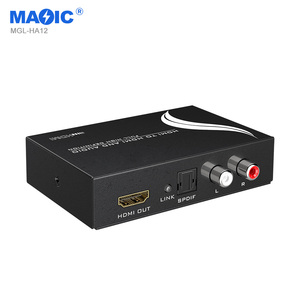 Convertidor de decodificador HDMI 4K 30Hz Extractor de audio HDMI con SPDIF óptico y RCA L/R