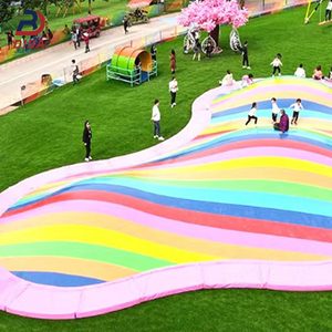 Tùy chỉnh thiết kế PVC <span class=keywords><strong>Inflatable</strong></span> nhảy đám mây ngoài trời khổng lồ bị trả lại sân chơi nhảy đám mây cho trẻ em - Product Image 2
