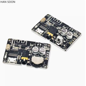 Placa decodificadora Bluetooth 5,0, módulo de Audio estéreo Bluetooth, amplificador de altavoz ajustable de volumen de voltaje amplio