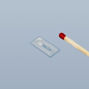 高品質NFCウェットインレイステッカークリアスマートガーメントラベルNTAG213NFCチップ長方形NFCタグ - Product Image 4