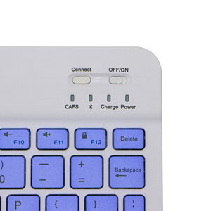 Mini teclado Bluetooth, teclados coloridos inalámbricos para teléfono inteligente, teclado inalámbrico