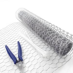 Rete metallica esagonale galvanizzata per la recinzione del pollame (rete del coniglio/del pollo) PVC-rivestita