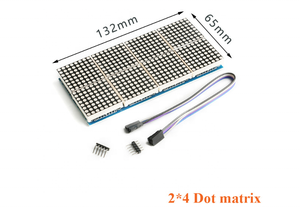 (Heißer Verkauf) MAX7219 8x8 Punkt-LED-Matrix modul MCU-LED-Anzeige steuer modul mit 5P-Leitung