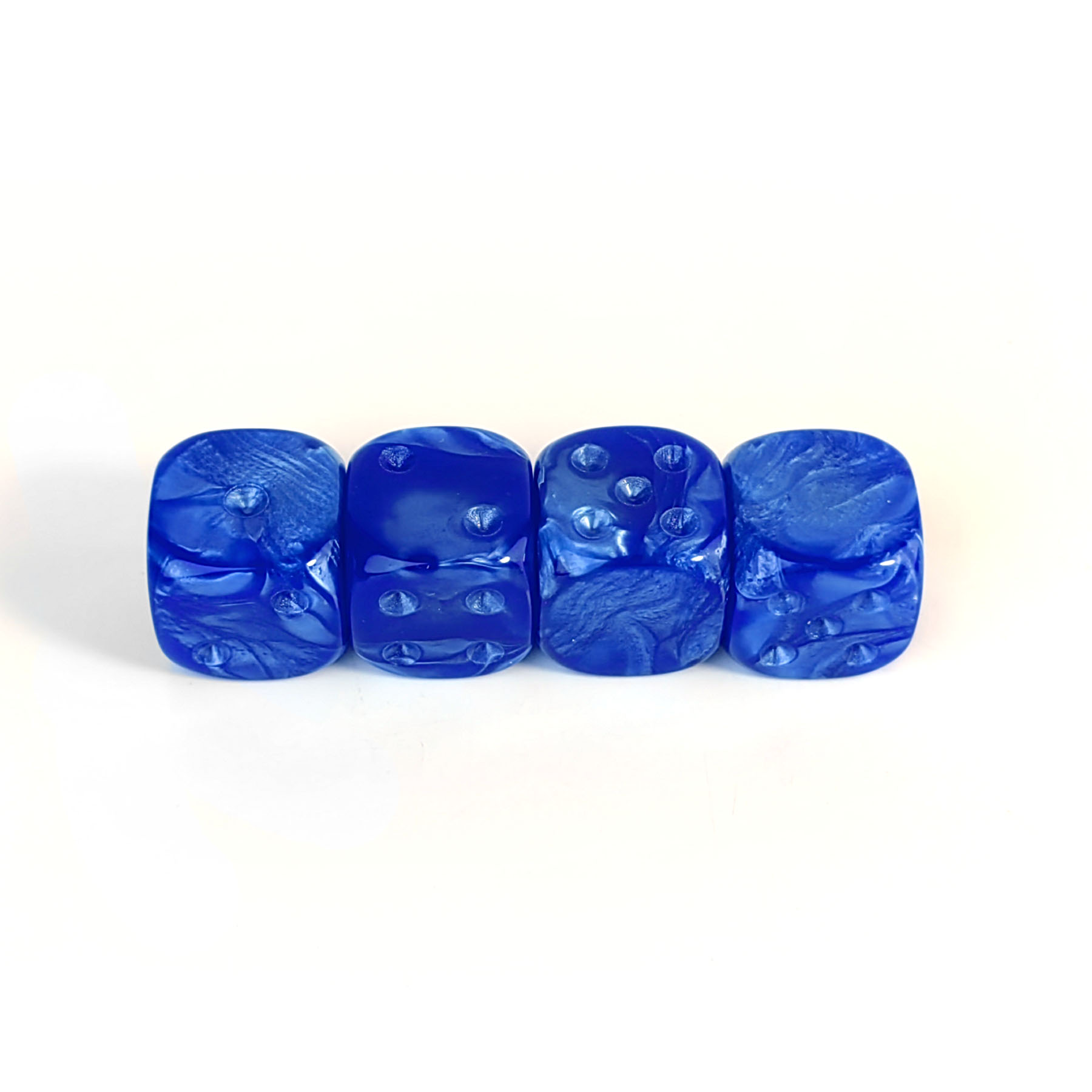 motif perles bleu (6 points vierges)