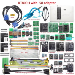 Original RT809H EMMC-Nand FLASH Universal Programmer+58 Item with BGA48 BGA63 BGA64 BGA169 Adapter RT809H EMMC Nand Flash TSOP48