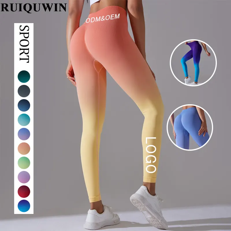 Ruiquwin 2024 Nieuwe Mode Custom Logo Oem Gym Activewear Butt Lift Hoge Taille Yoga Broek Legging Voor Vrouwen Yoga Legging