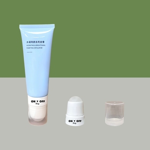 <strong>HDPE</strong> Plastic <strong>Tube</strong> for Cosmetic Cream 100ml High-end Cosmetics Plastic <strong>Tube</strong> for Face Wash Cleanser with <strong>Roll</strong> Ball on Top Cap
