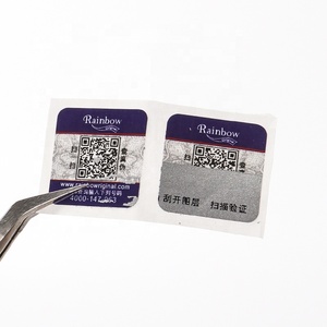 Benutzer definierter Druck aufkleber QR-Code-Etikett Seriennummer Einzigartige Nummerierung nummeriert Variable QR-Code-Etikett Sicherheits etikett mit QR-Code