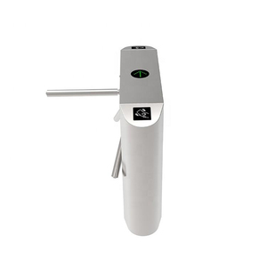 Sistema di controllo accessi RFID semiautomatico tornello a treppiede verticale con braccio a goccia a 3 bracci - Product Image 3