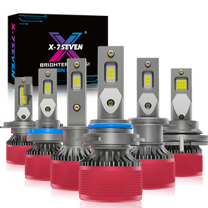 X-7SEVEN Quality HB3 HB4 H9 H8 H11 H7 <strong>LED</strong> Custom <strong>Logo</strong> Super Bright Auto Car <strong>Led</strong> Light Bulbs <strong>LED</strong> Headlight H4 For Cars - Product Image 1