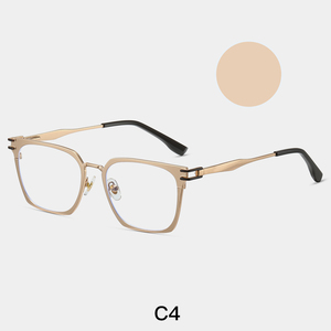 กรอบแว่นตาออพติคอลย้อนยุค2025กรอบสี่เหลี่ยม87335วัสดุ TR90และลวดลายพิมพ์ลาย - Product Image 5