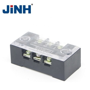 Bloques de terminales fijos de doble fila serie JINH TB1503 Conexión de cable Barrera eléctrica Bloque de terminales de tornillo - Product Image 2