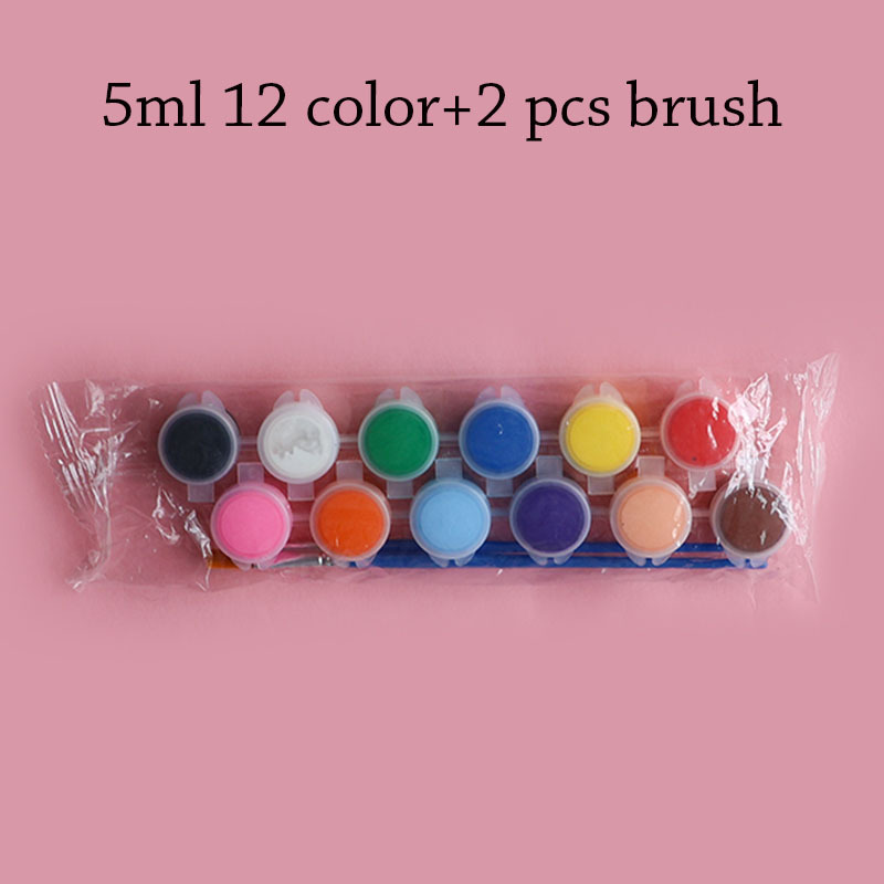 5ml 12 color+2pcs brush