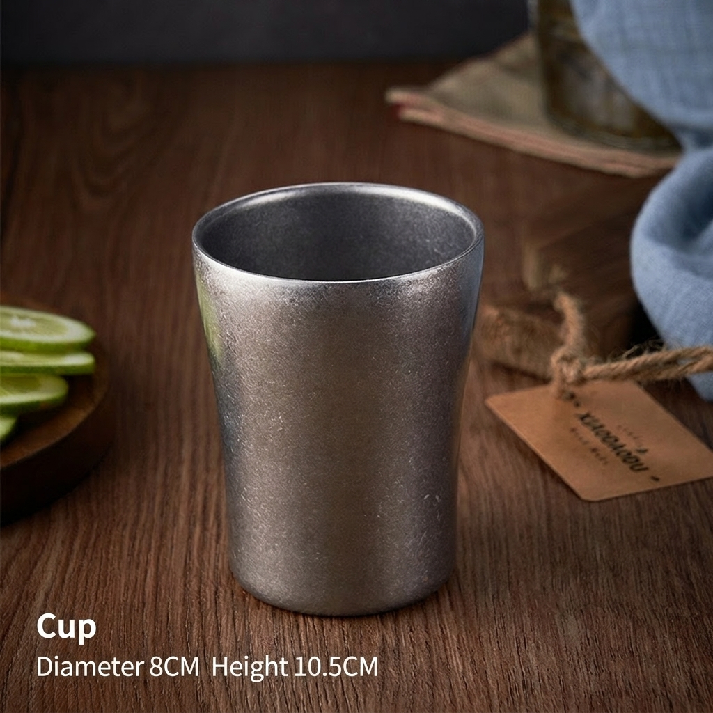 Retro 280ml 304 waist double cup