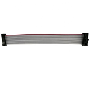 Custom UL2651 28 AWG 16 Pin <strong>Idc</strong> Male to Female Connector 2.54mm <strong>IDC</strong> to <strong>DIP</strong> Gray Flat Ribbon <strong>Cable</strong> - Product Image 4