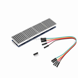 MAX7219 4-in-1-Array-Punktmatrixmodul 5V Blau Rot Grün Steuer modul LED-Anzeige modul mit 5P-Kabel - Product Image 2