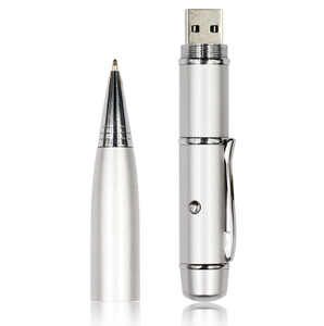 beliebtes metall-pen-laufwerk usb 2.0 mit laserlicht stift usb-flash-laufwerk 2gb 4gb 16gb - Product Image 5
