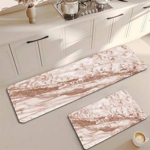 מחצלת אמבט סופג 2 יח '2 יח' בוץ 'מטבח מחצלת בוץ' מטבח מחצלת הדפוסים המודרניים ללא החלקה עמיד למים - Product Image 3