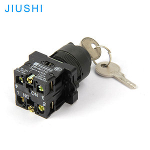 XB2-EG33 2 Normally Open 2NO Key <strong>Switch</strong> Conversion Knob 22mm with Key 3-Positions Self-Locking Button <strong>Switch</strong> - Product Image 3