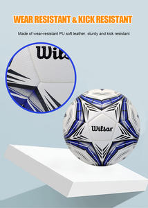 Bir tasarımcı tarafından tasarlanan profesyonel futbol maçı, basit mavi ve beyaz renk şeması daha göz alıcı - Product Image 4