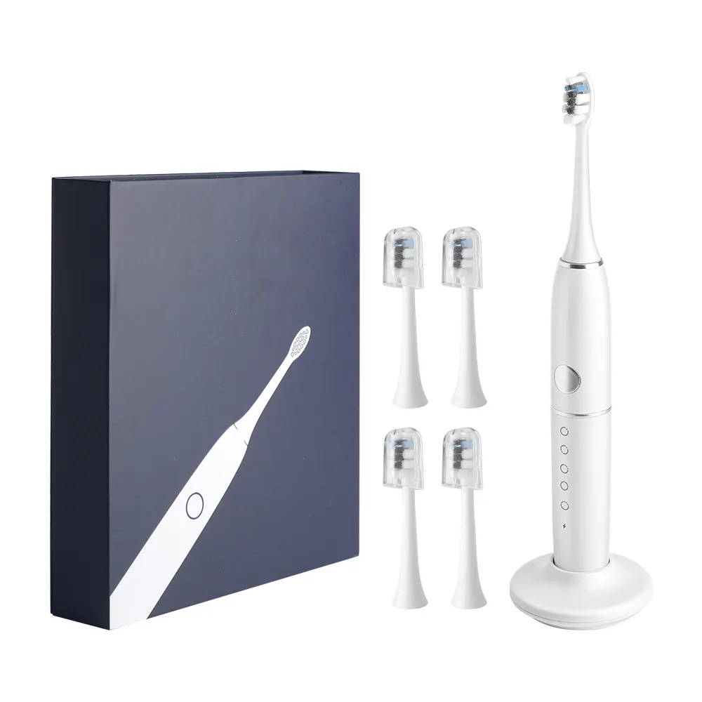 Oral Hygiene Rechargeable teeth clean IPX7 Waterproof Portable travel or home with 5 Modes electric toothbrush