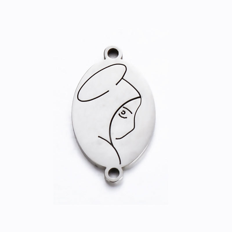 Silver Double Hole