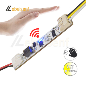 Welding Free LED Waving Switch <strong>Dimmer</strong> Controller 6A DC 12V 24V 2CH Build in Embedded Aluminum PCB for Lighting CCT Strip <strong>Lamps</strong> - Product Image 1