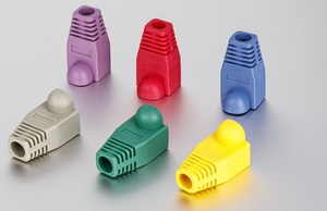 CAT6 /CAT5e Data Ethernet <strong>Network</strong> RJ45 Terminated Strain Relief Boots Latch Protection Color Coded 100-Pack - Product Image 2