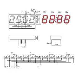 Aismar tlink TM1637 0,36 "4-Bit-7-Segment-Digital-LED-Anzeigemodul mit Takt anzeige Common Anode Red Digital Tube Board - Product Image 5