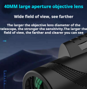 8*40 High-Definition-Teleskop mit großer Reichweite und Stativ-Telefon halter Jagd im Freien Camping Wandern Tourismus Mon okular Teleskop - Product Image 3