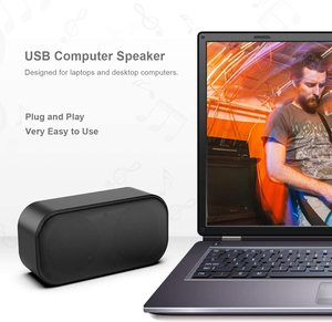 USBパワースピーカーコンピューターステレオノートブックスピーカーミニポータブルスマート大音量音楽品質スピーカーデスクトップおよびラップトップ用 - Product Image 6