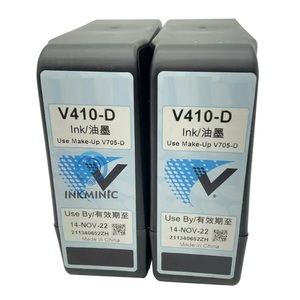 现成库存原装vj V410-D V411-D黑色墨水带芯片vj 1000系列InkjetPrinter全球货物交付